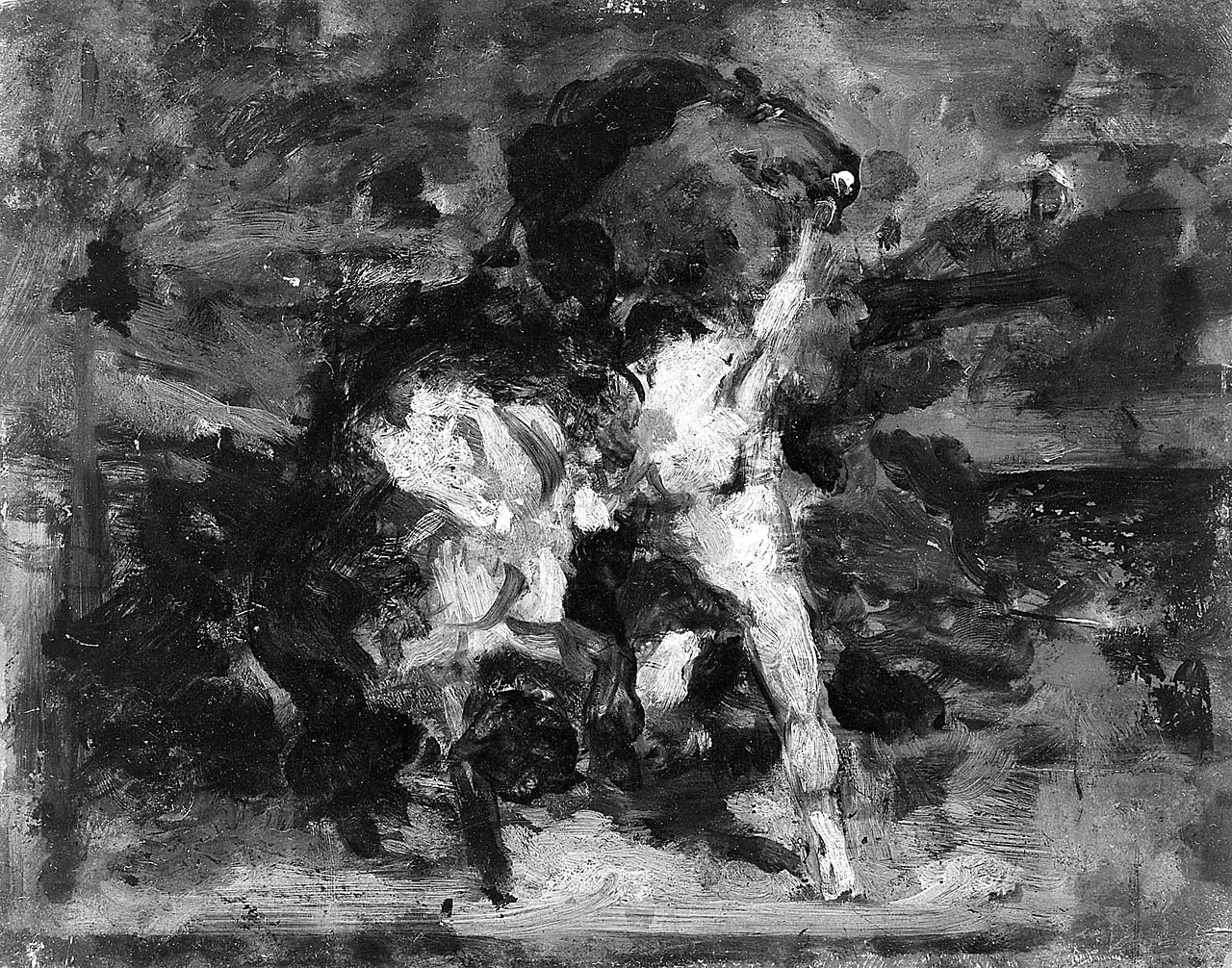 Automedonte con i cavalli di Achille - Museum of Fine Arts, Boston, studio